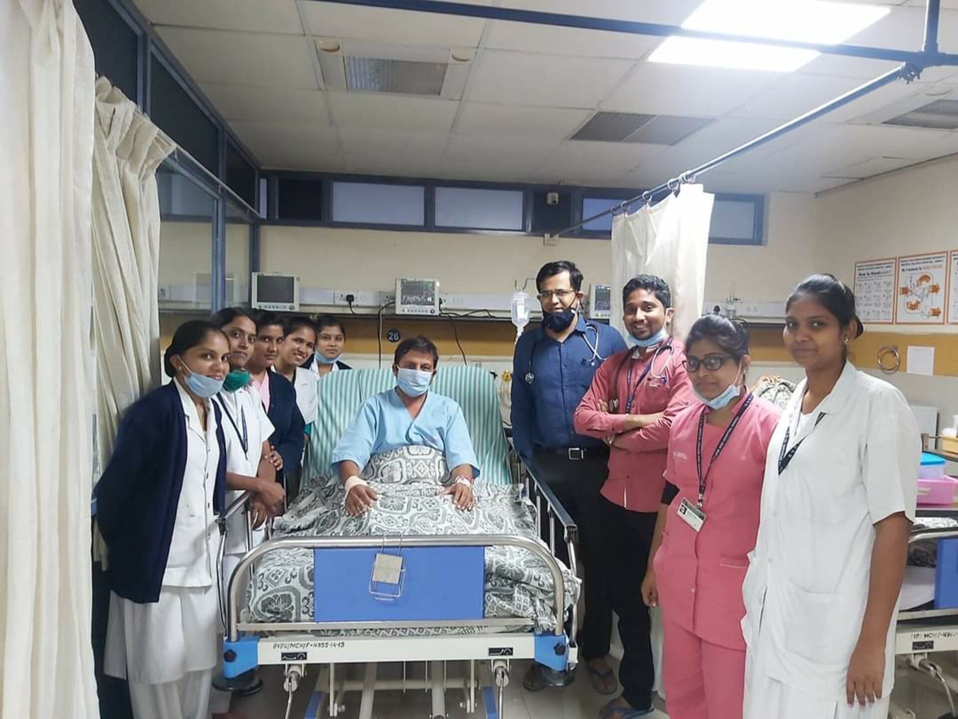 Doctor's Day celebration with Heart Attack Patient