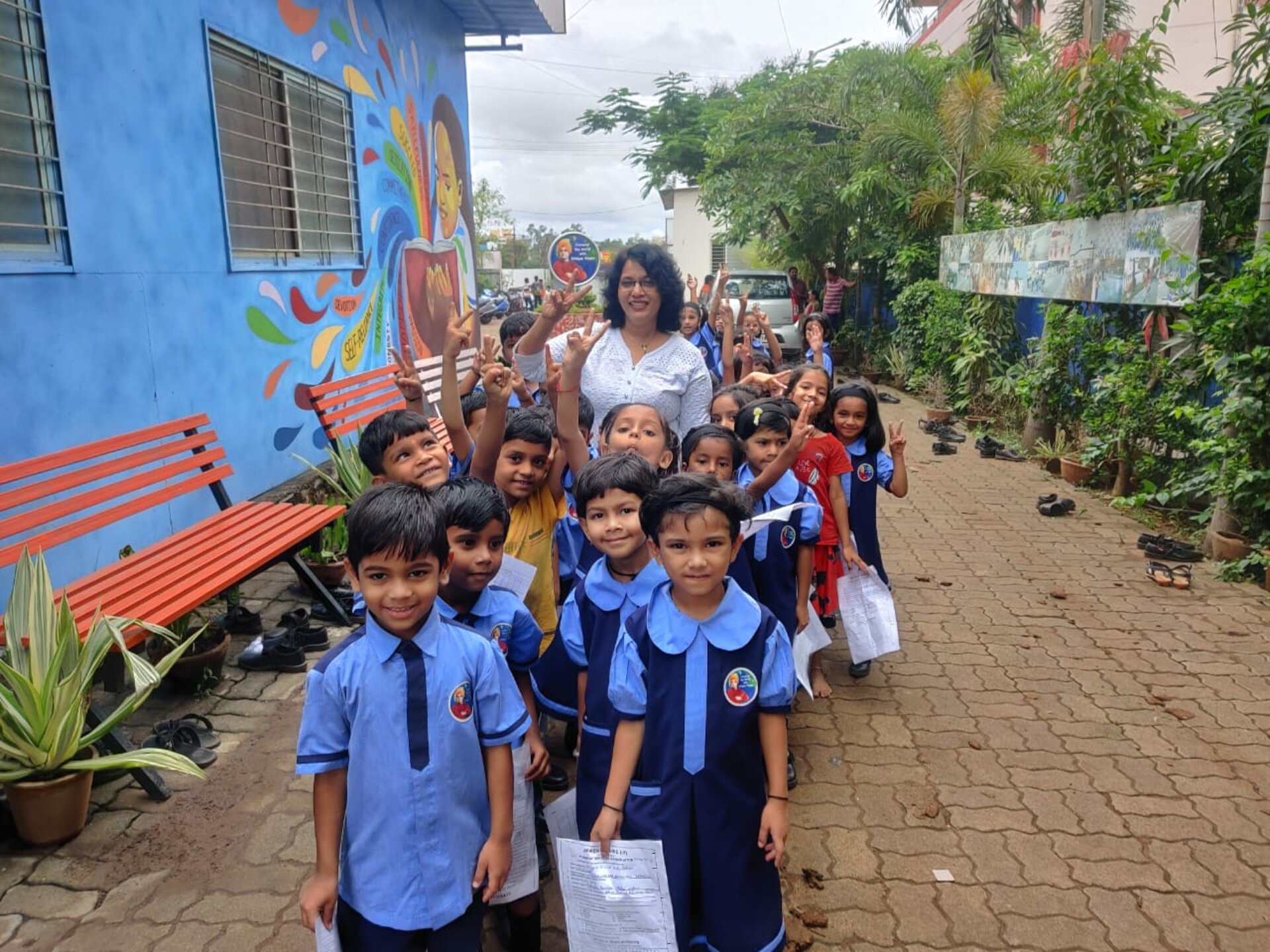 Dental Checkup Camp at Vision English Medium School Pune | Dr. Prakash Patil