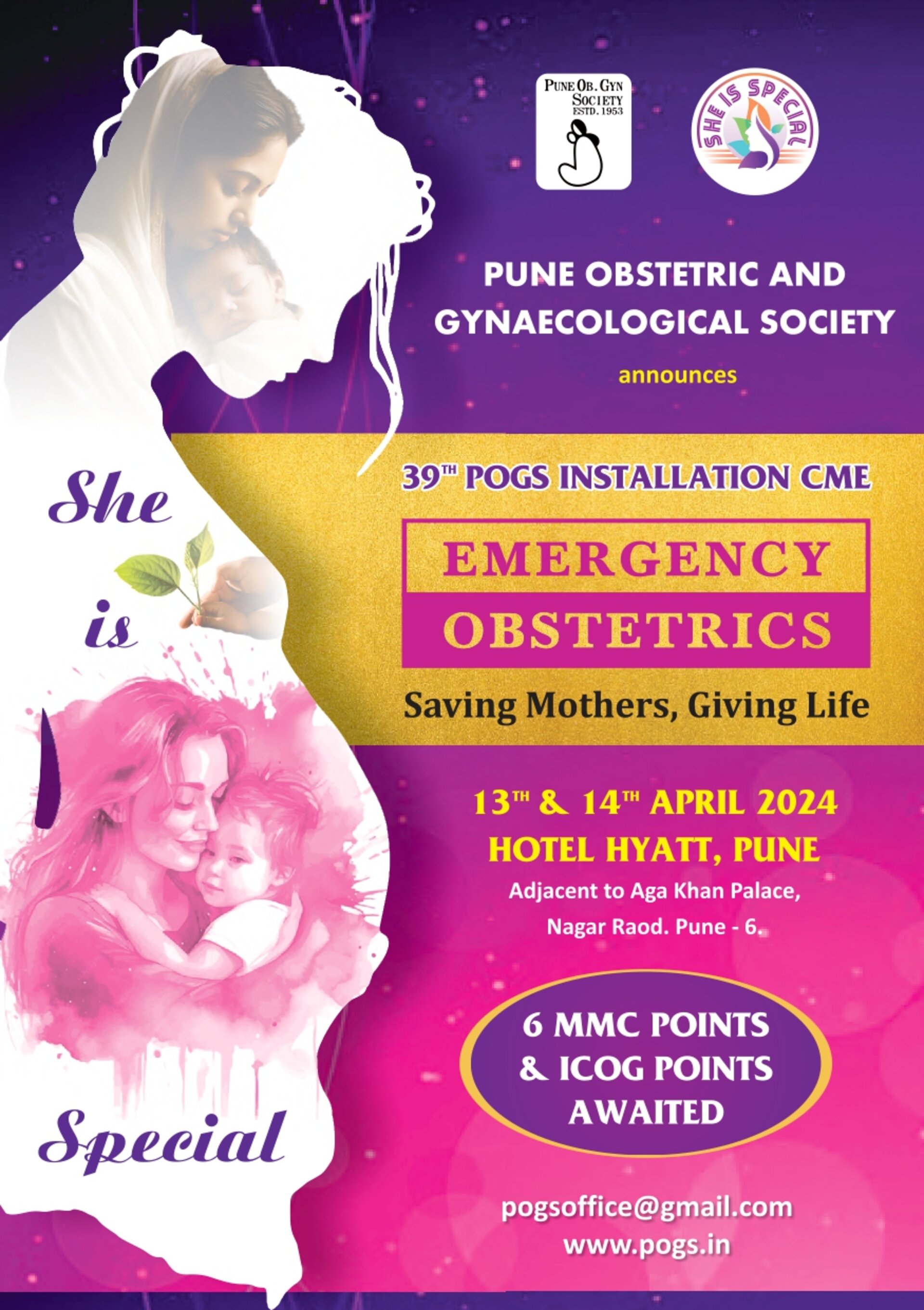 "Dr. Rushali Jadhav Joins 39th POGS Installation CME on Emergency Obstetrics in Pune"