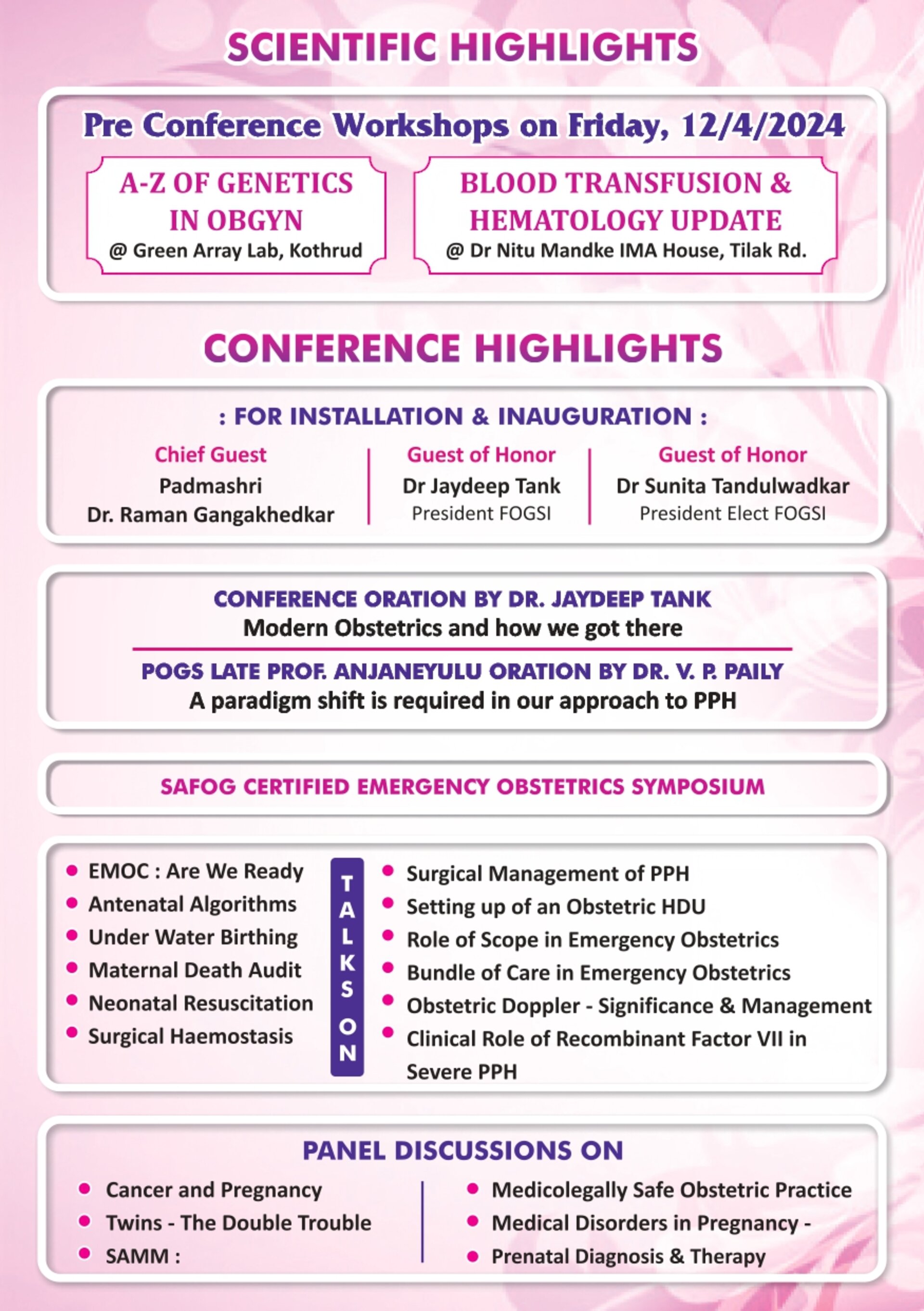 "Dr. Rushali Jadhav Joins 39th POGS Installation CME on Emergency Obstetrics in Pune"