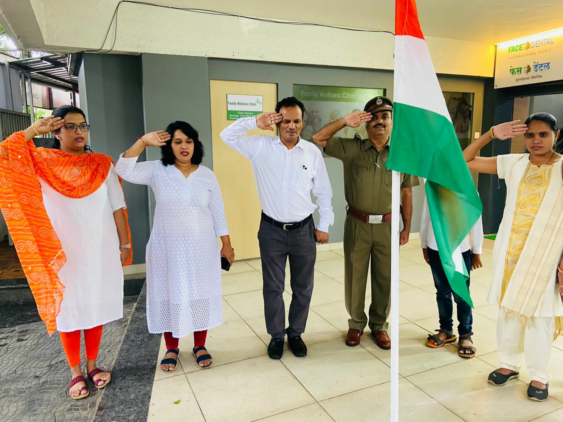 Independence Day Celebrated at FacenDental Clinic | Dr. Prakash Patil
