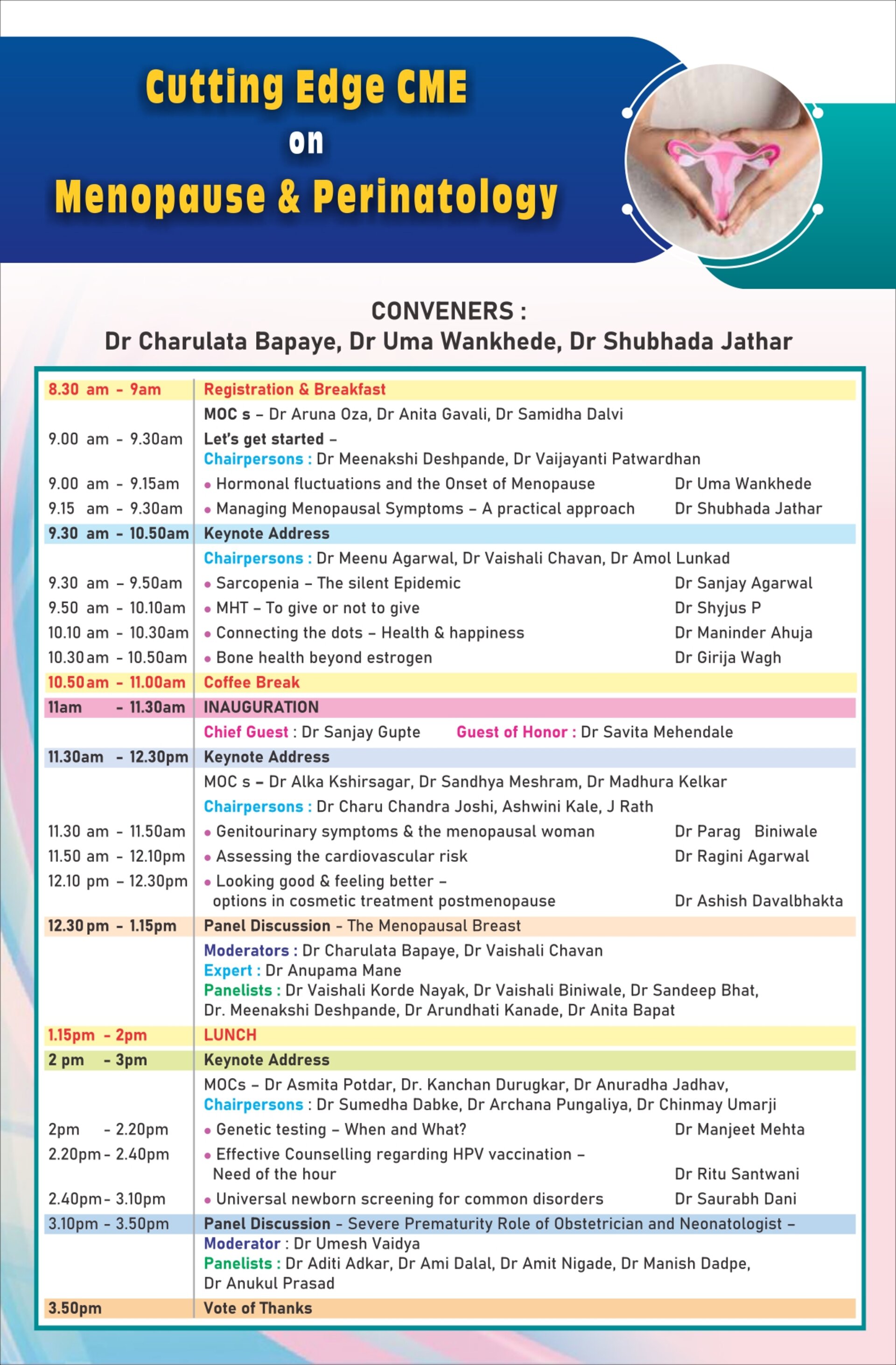Dr. Rushali Jadhav Attends Cutting Edge CME on Menopause & Perinatology in Pune