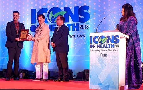 Received Times of India \'ICONS OF HEALTH AWARD 2018\'|ARCUS HOSPITAL|Wanowrie,Pune