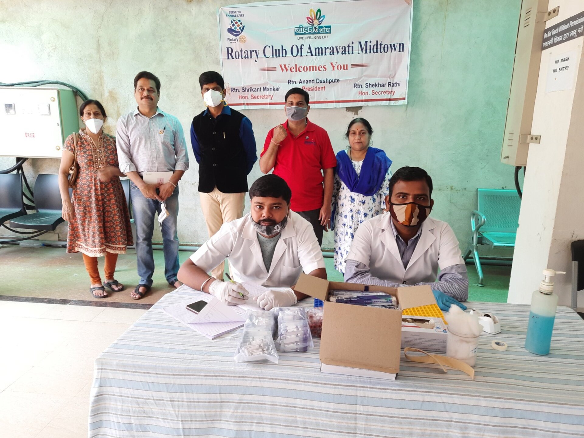Health Camp Success: Specialists Unite for Rotary Club of Amravati Midtown