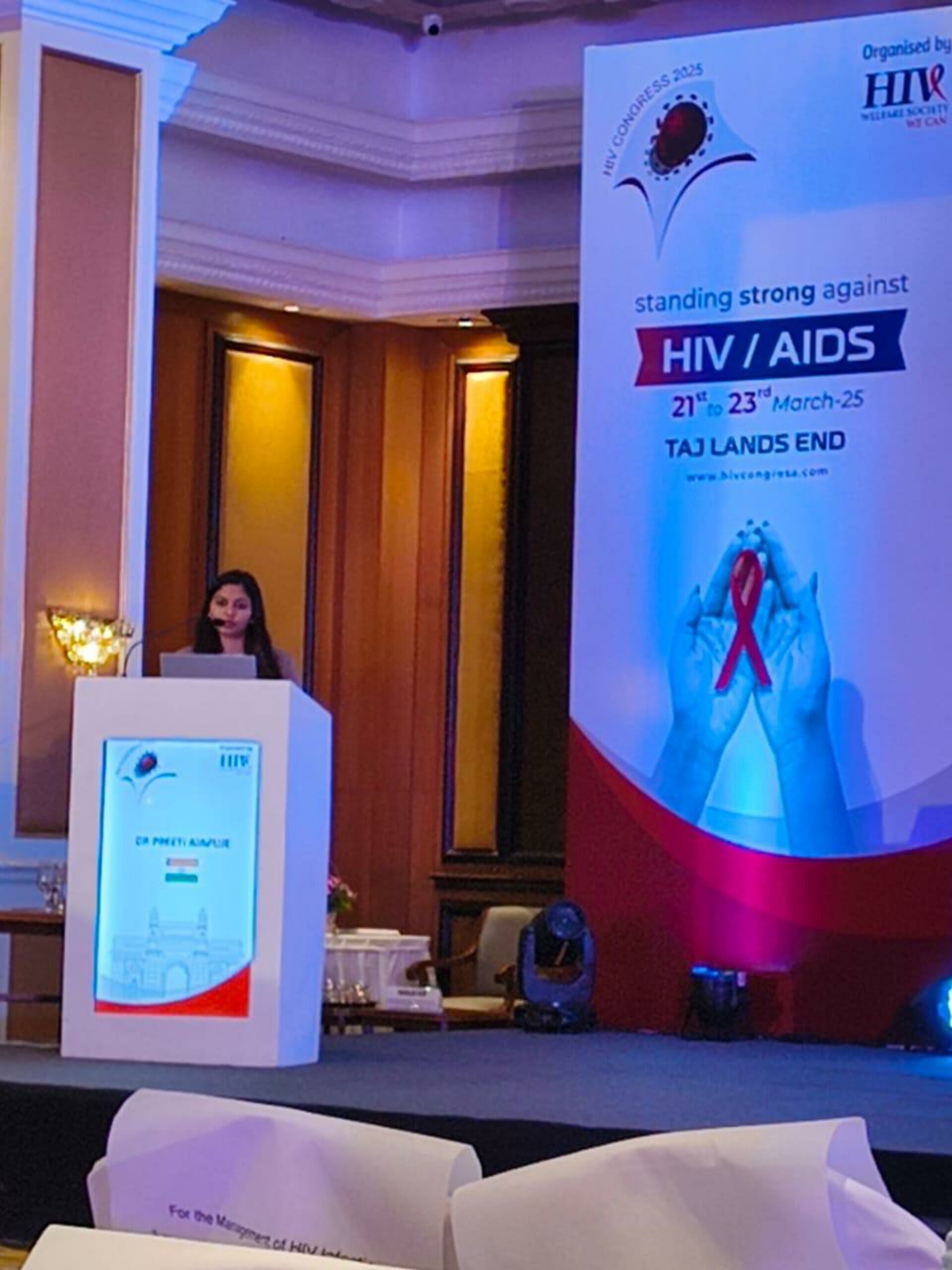 Dr. Preeti Ajapuje Expert Talk on HIV and OIs at HIV Congress Mumbai