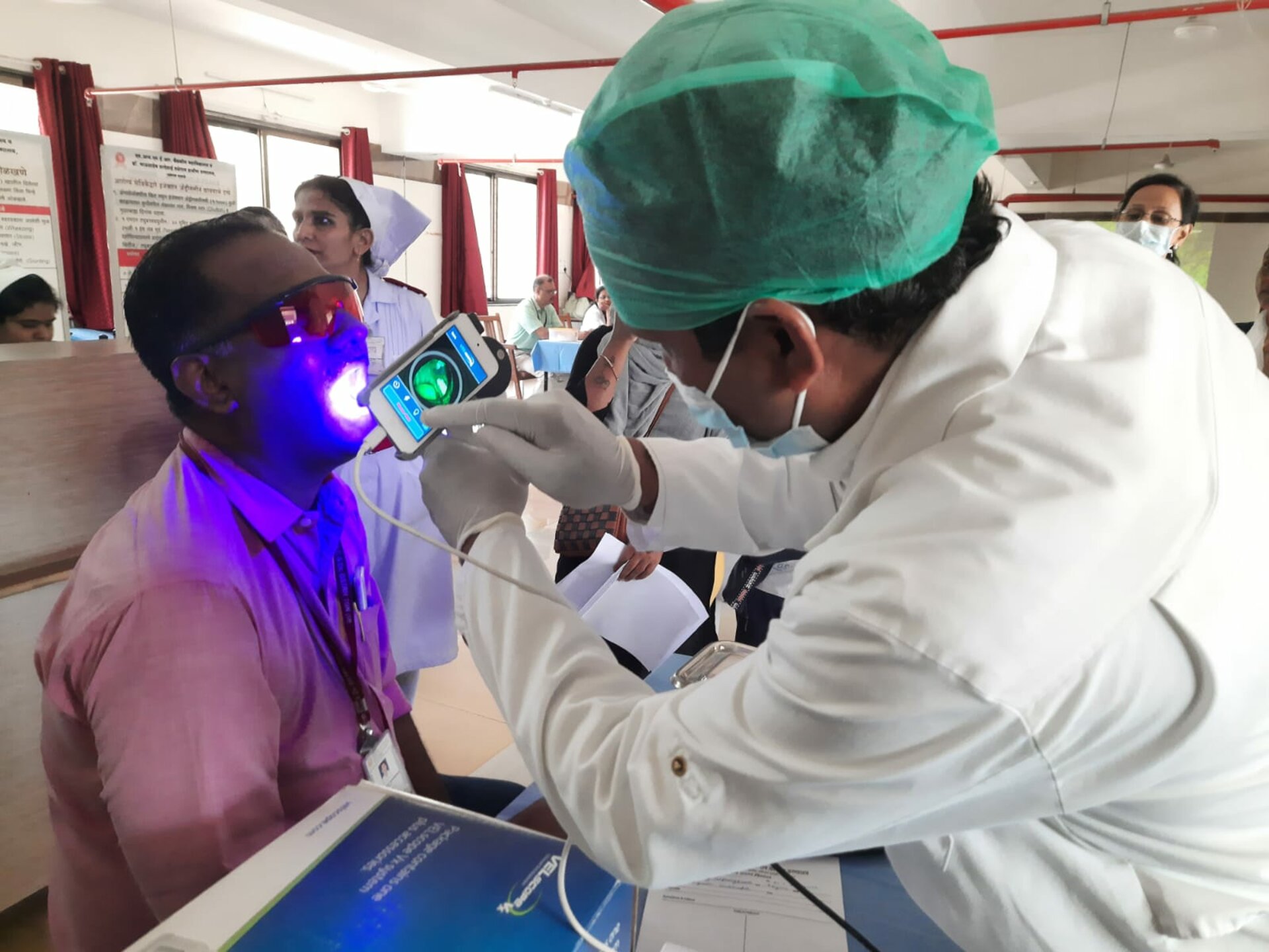Oral cancer screening camp