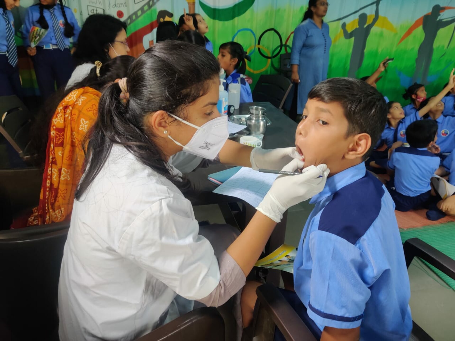 Dental Checkup Camp at Vision English Medium School Pune | Dr. Prakash Patil