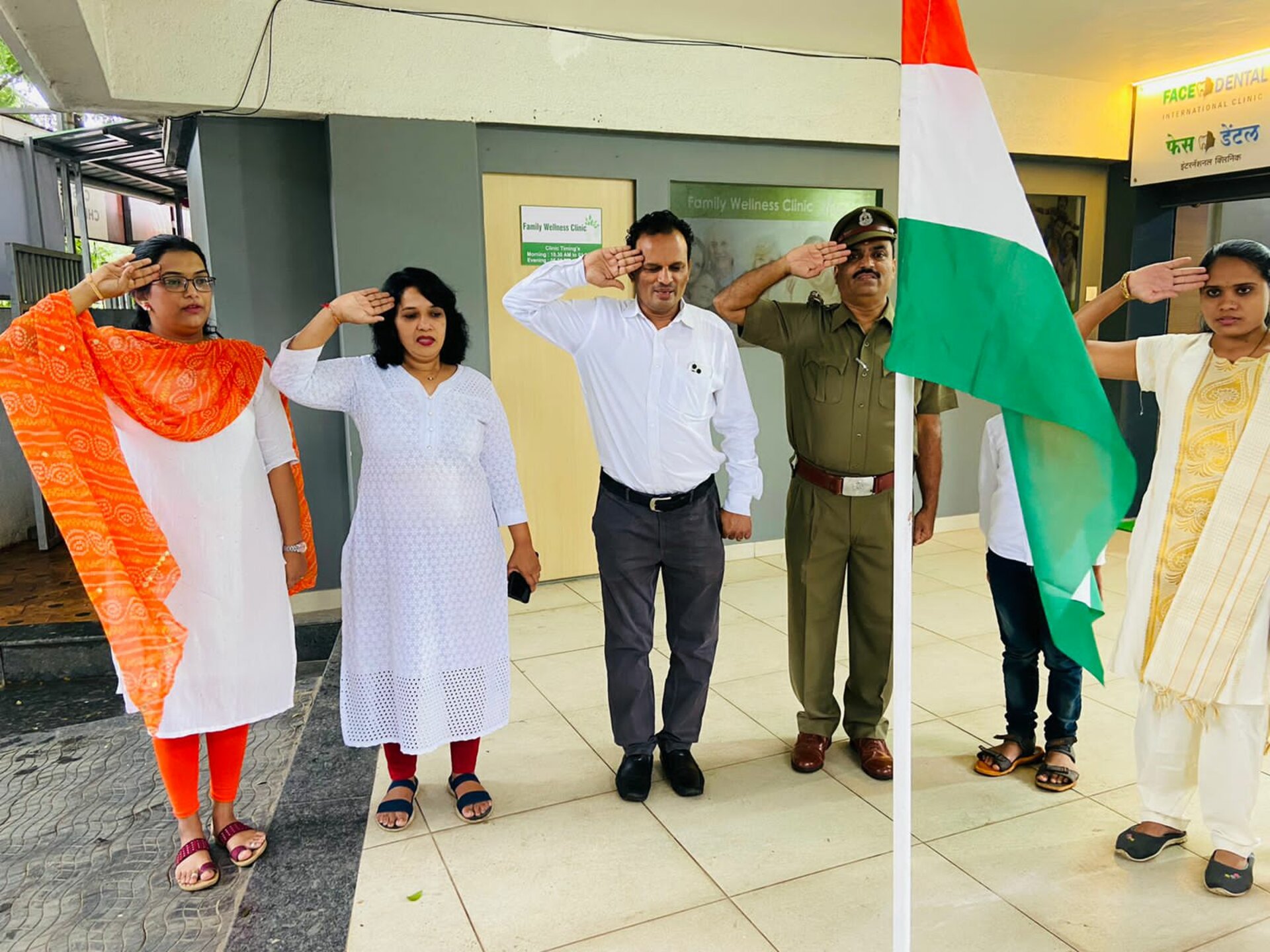 Independence Day Celebrated at FacenDental Clinic | Dr. Prakash Patil