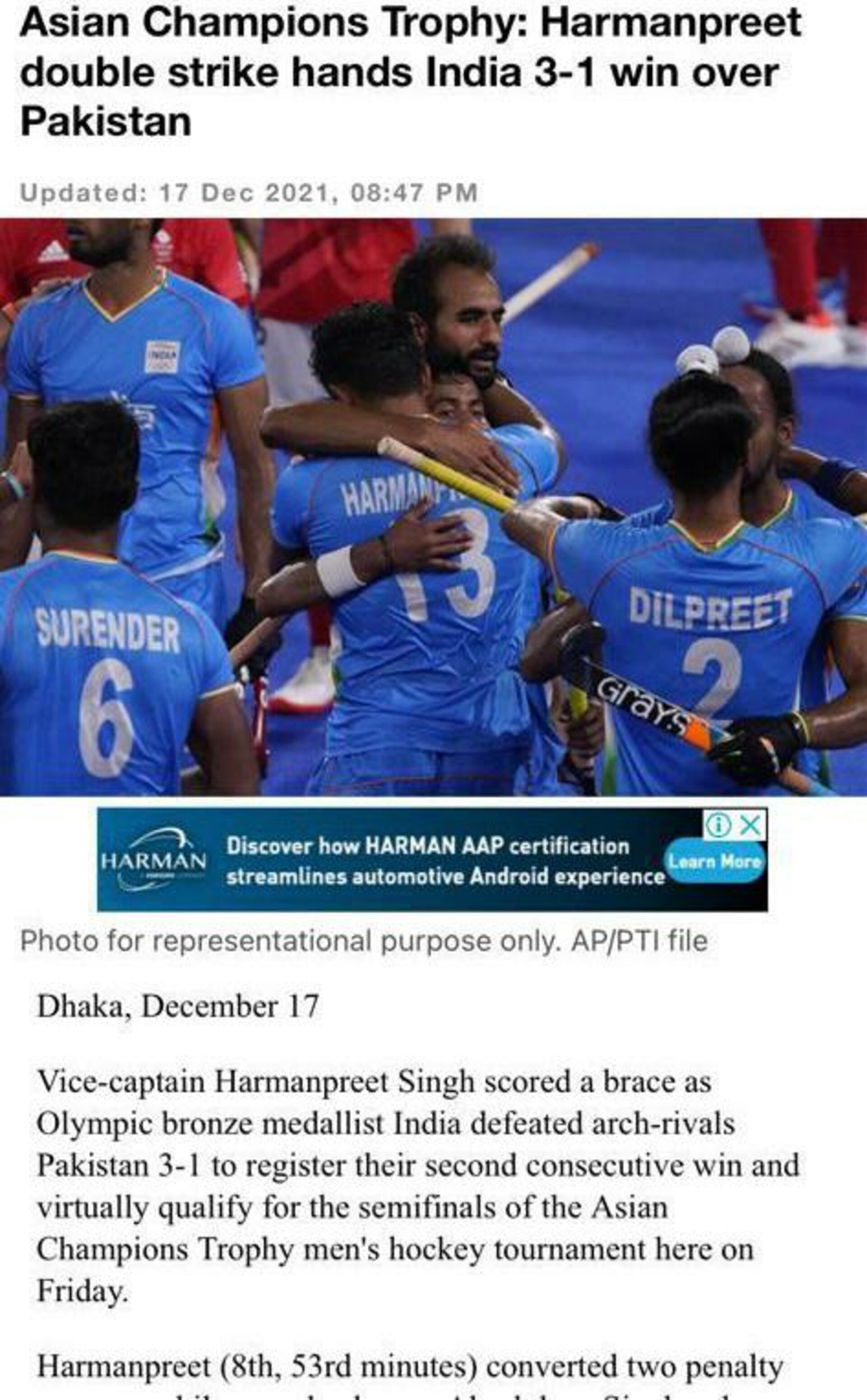 ACL patient Harmanpreet