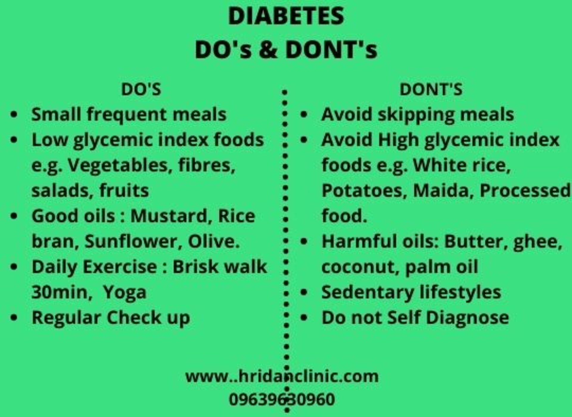 Do's and Don'ts In Diabetes by expert Dr. Pratima Singh - Diabetologist in Kharadi, Pune